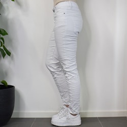 Jeans med knappar VIT - Newplay
