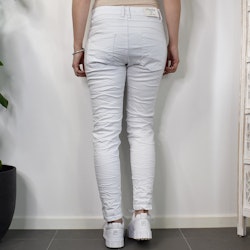 Jeans med knappar VIT - Newplay