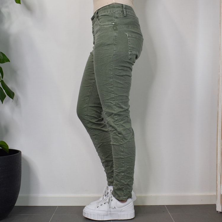 Jeans med knappar KAKI - Newplay