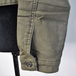 Jeansjacka med knappar MÖRK KAKI - Place du Jour