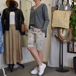 Shorts Capri Mönstrade BEIGE