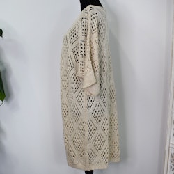 Hålmönstrad cardigan Nea BEIGE - Mix By Heart