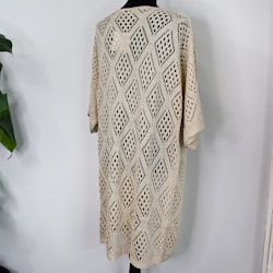Hålmönstrad cardigan Nea BEIGE - Mix By Heart
