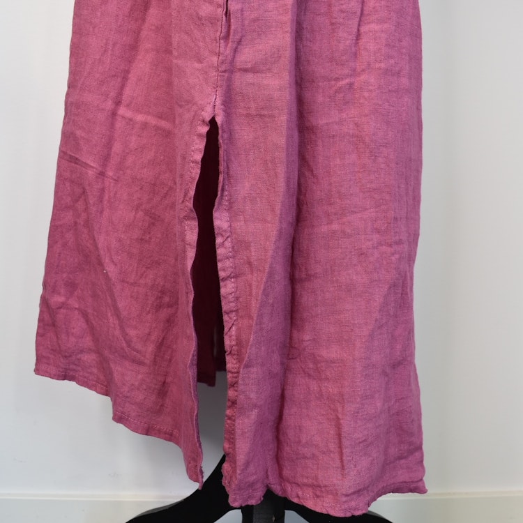 Skjortklänning med fickor FUSCHIA