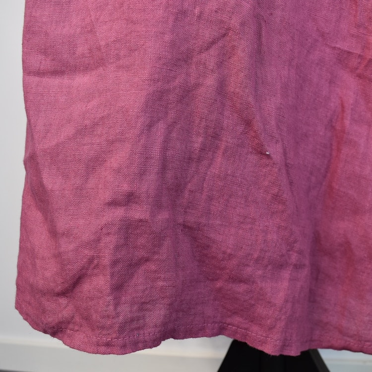 Skjortklänning med fickor FUSCHIA