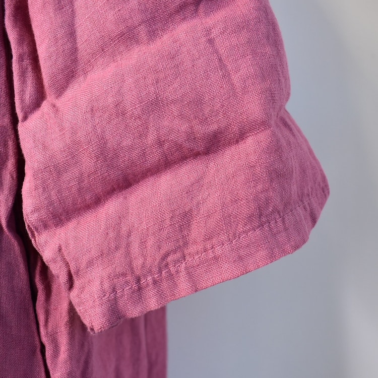 Skjortklänning med fickor FUSCHIA