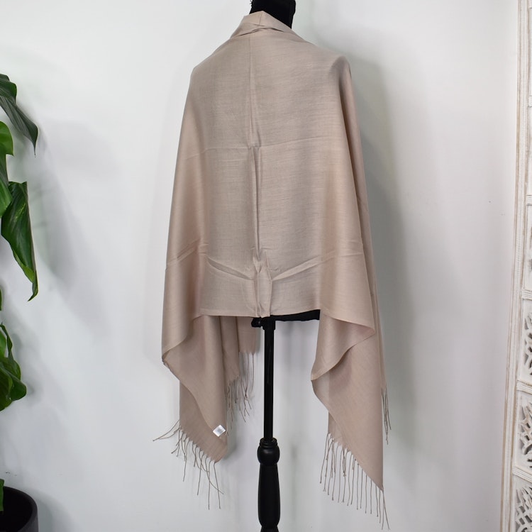 Sjal Kashmir-mix TAUPE