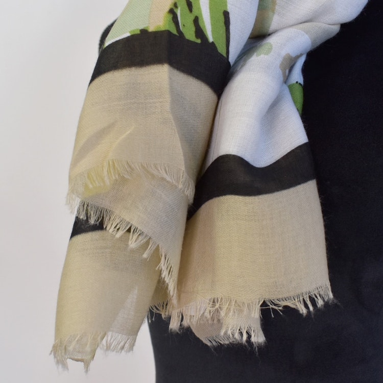 Sjal Blomster BEIGE