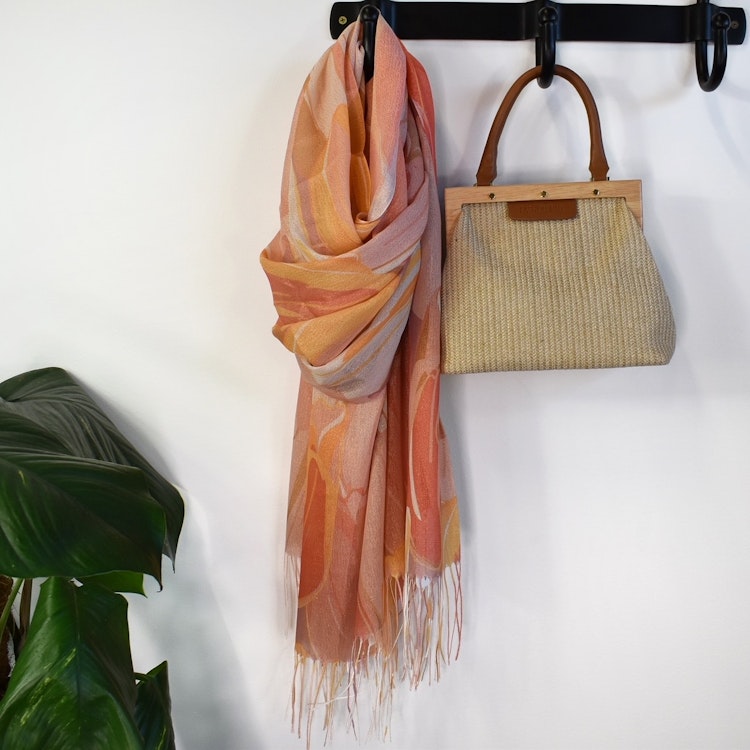 Sjal Tulpan Glitter ORANGE