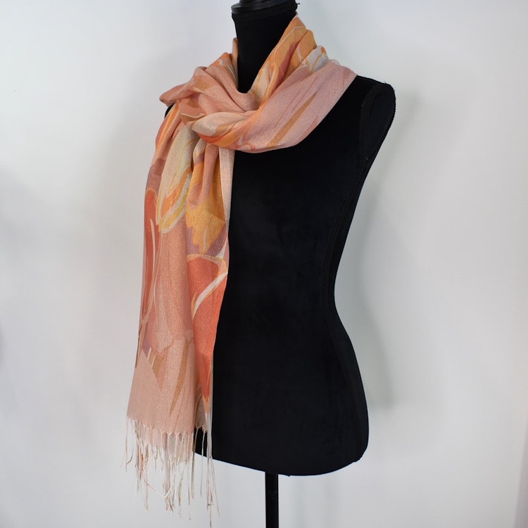 Sjal Tulpan Glitter ORANGE