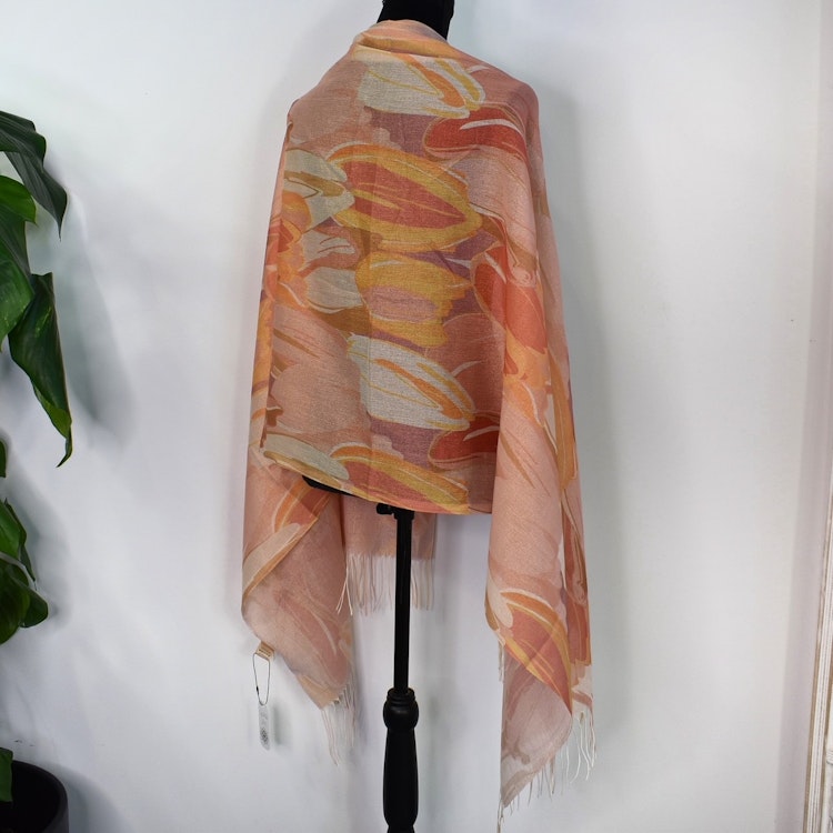 Sjal Tulpan Glitter ORANGE