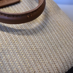 Handväska Canvas BEIGE/GULD