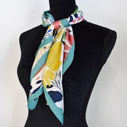 Scarf Kvadratisk Blommig VERT