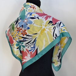 Scarf Kvadratisk Blommig VERT