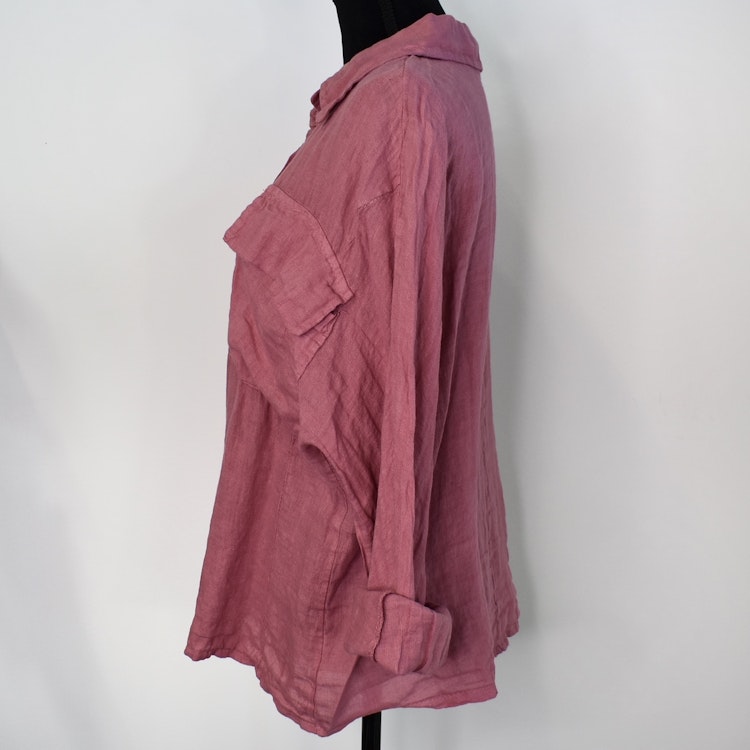 Linneskjorta Amalia FUSCHIA - Stajl Agenturer
