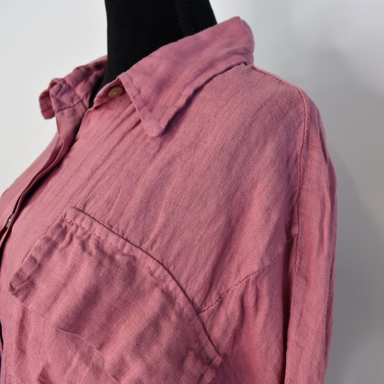 Linneskjorta Amalia FUSCHIA - Stajl Agenturer