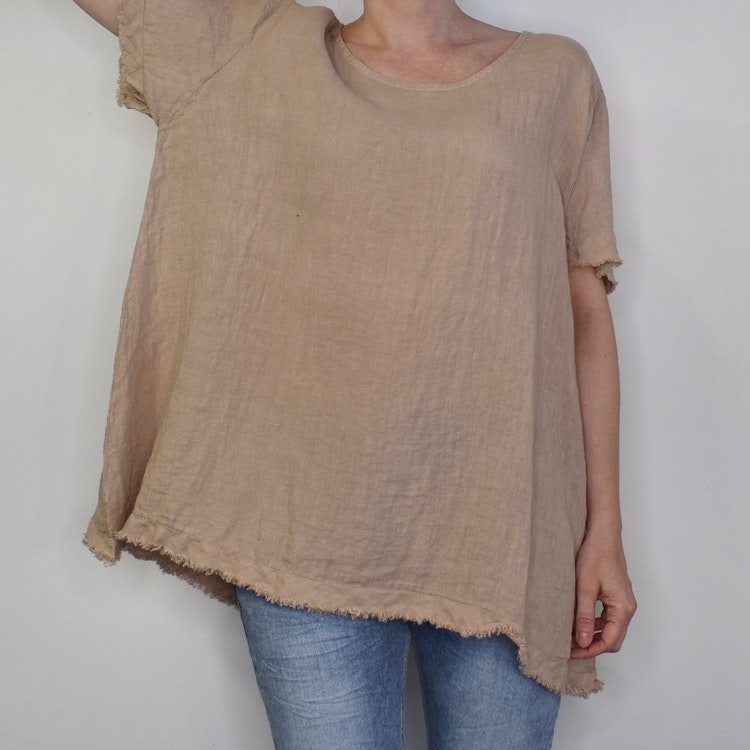 Linnetopp Vanessa Fransig TAUPE - Mix By Heart