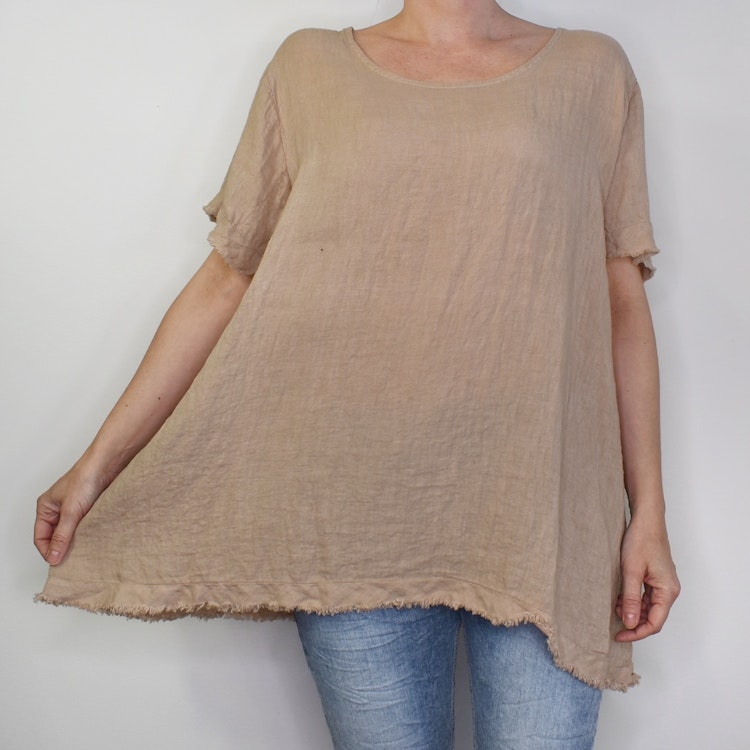 Linnetopp Vanessa Fransig TAUPE - Mix By Heart