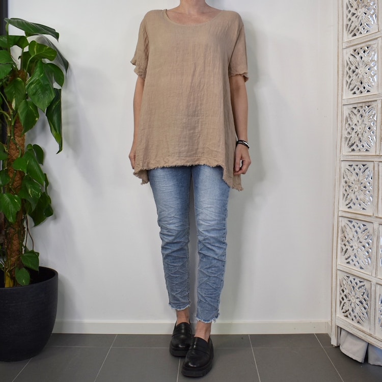 Linnetopp Vanessa Fransig TAUPE - Mix By Heart