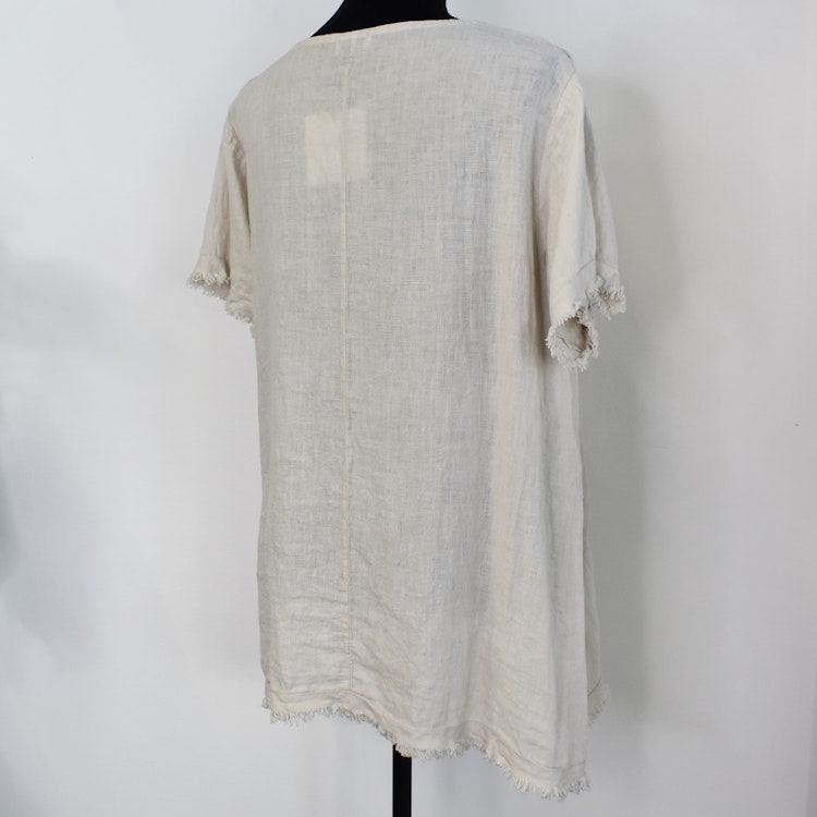 Linnetopp Vanessa Fransig BEIGE - Mix By Heart