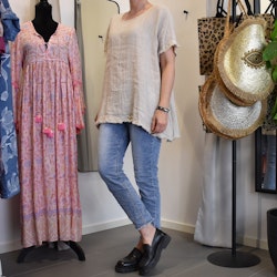 Linnetopp Vanessa Fransig BEIGE - Mix By Heart