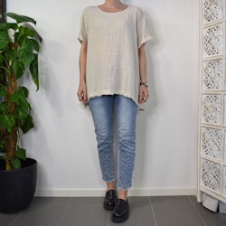 Linnetopp Vanessa Fransig BEIGE - Mix By Heart