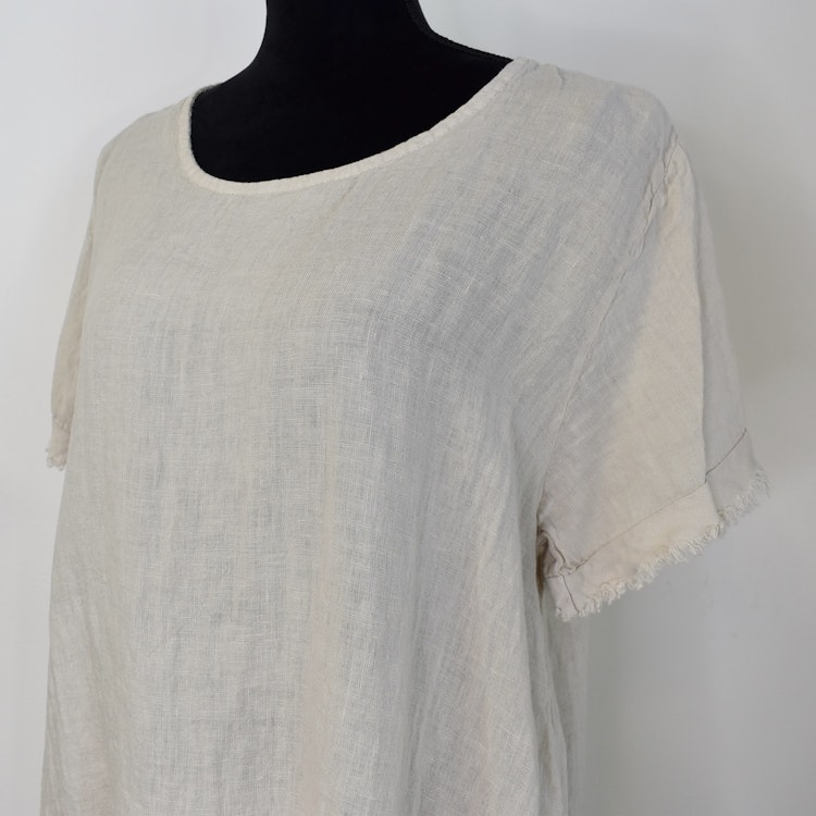 Linnetopp Vanessa Fransig BEIGE - Mix By Heart