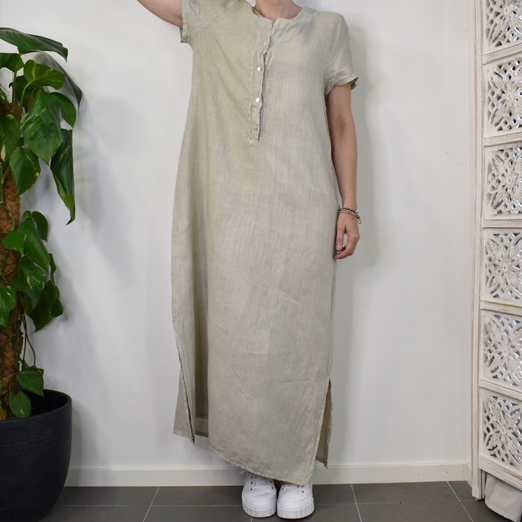 Linneklänning Darling BEIGE - Stajl Agenturer