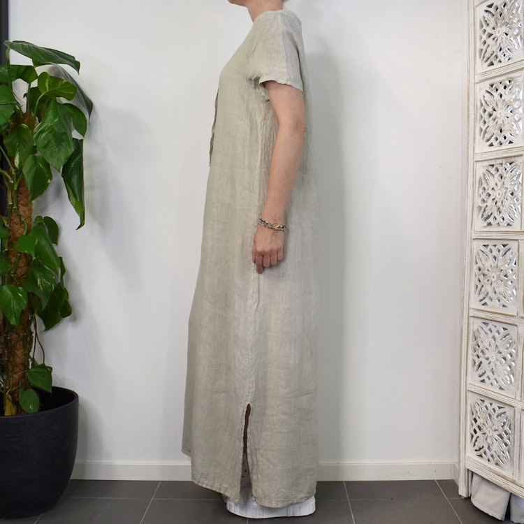 Linneklänning Darling BEIGE - Stajl Agenturer
