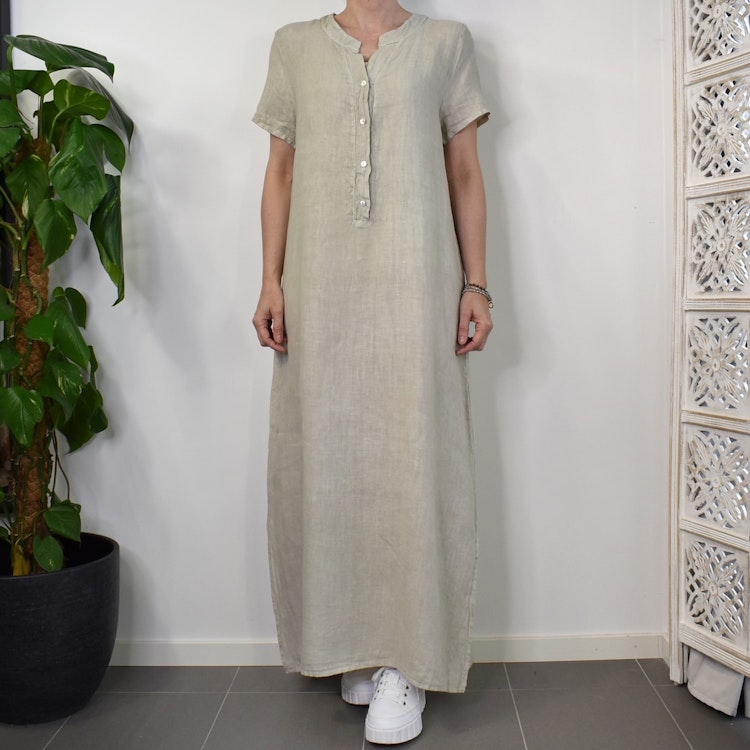 Linneklänning Darling BEIGE - Stajl Agenturer