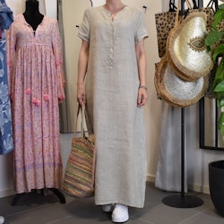 Linneklänning Darling BEIGE - Stajl Agenturer