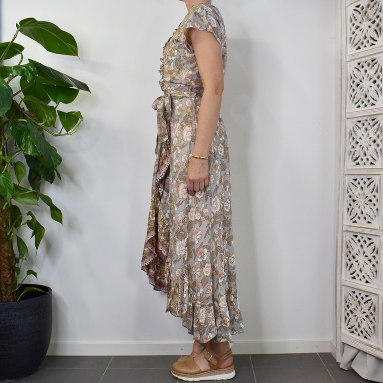 Omlottklänning Gardenia GREY - CoconutMilk by Stajl