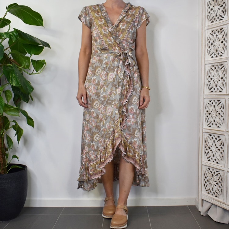 Omlottklänning Gardenia GREY - CoconutMilk by Stajl
