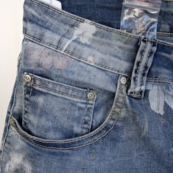 Jeansshorts Blommig LJUS DENIM - Place du Jour