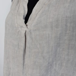 Linne/Ärmlös topp BEIGE