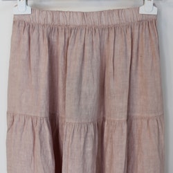 Linnekjol med volanger ROSA