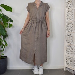 Linneklänning Pam TAUPE - Mix By Heart