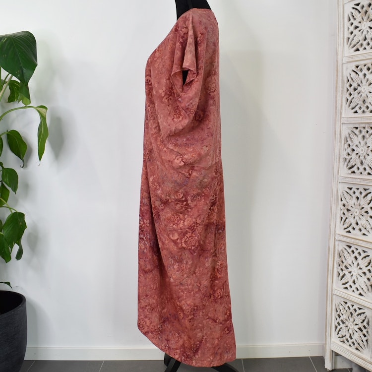 Kaftan Camelia Tie Dye PINK FLOWER - CoconutMilk by Stajl