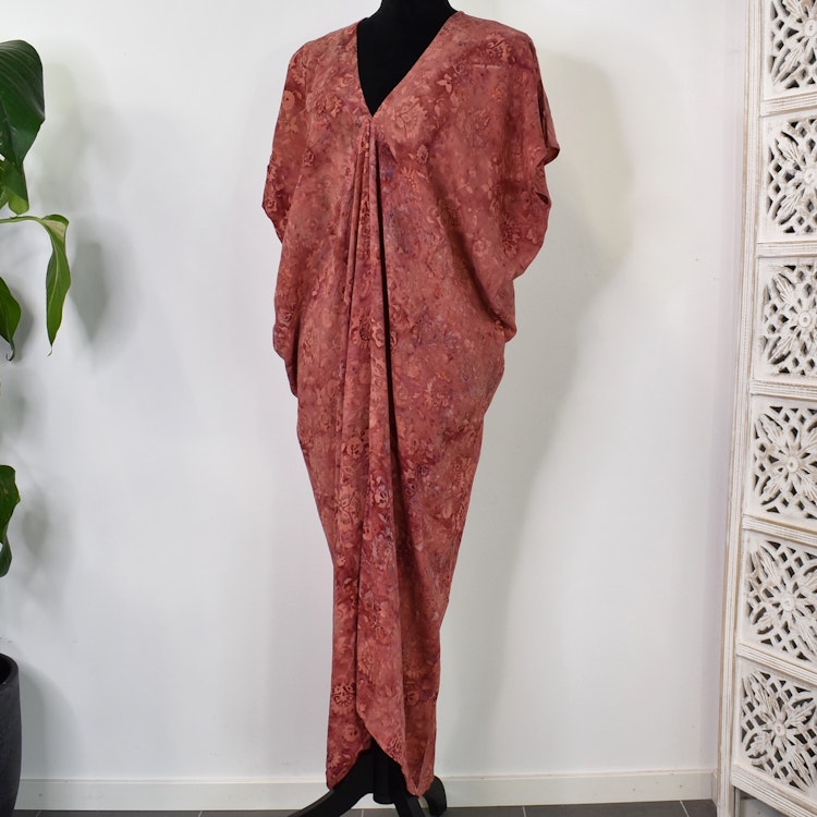 Kaftan Camelia Tie Dye PINK FLOWER - CoconutMilk by Stajl