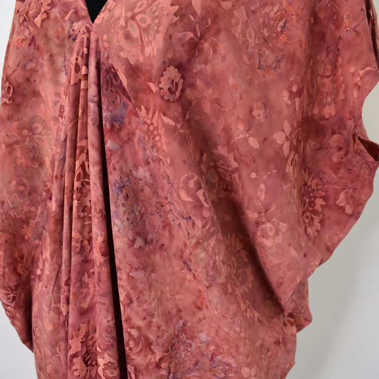 Kaftan Camelia Tie Dye PINK FLOWER - CoconutMilk by Stajl