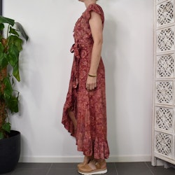 Omlottklänning Tie Dy PINK FLOWER - CoconutMilk by Stajl