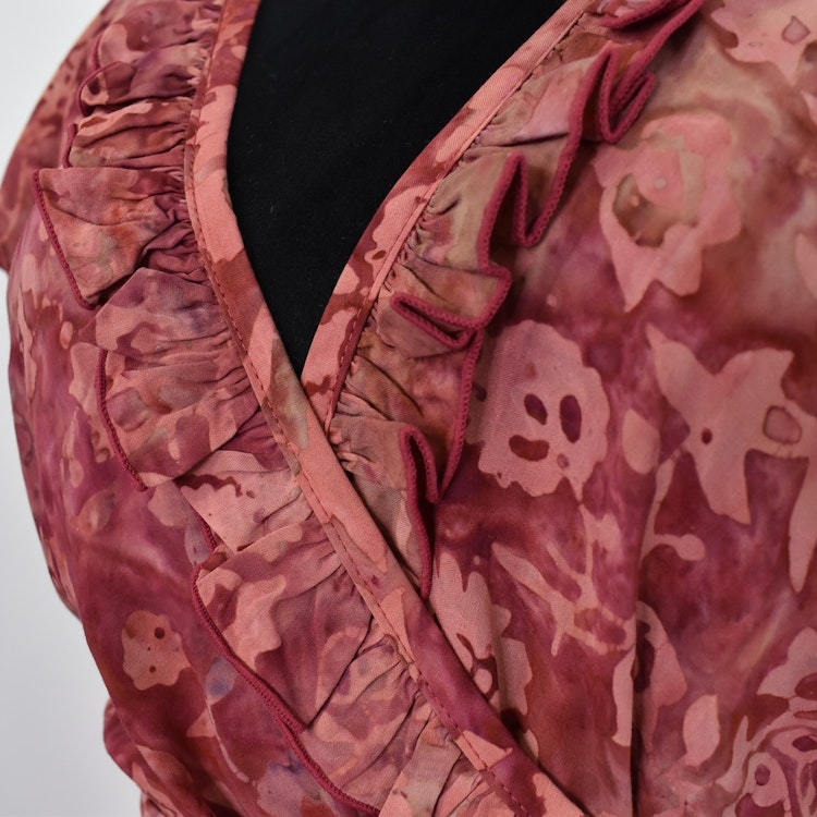 Omlottklänning Tie Dy PINK FLOWER - CoconutMilk by Stajl