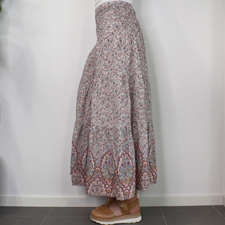 Kjol Boho Flora ROSA - Stajl Agenturer