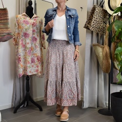 Kjol Boho Flora ROSA - Stajl Agenturer