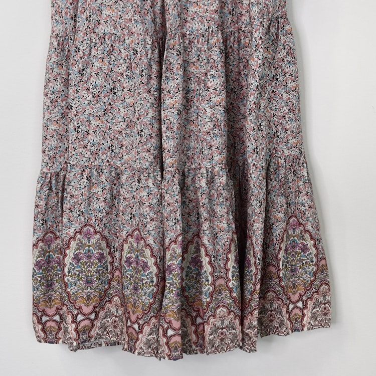 Kjol Boho Flora ROSA - Stajl Agenturer