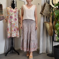 Kjol Boho Flora ROSA - Stajl Agenturer