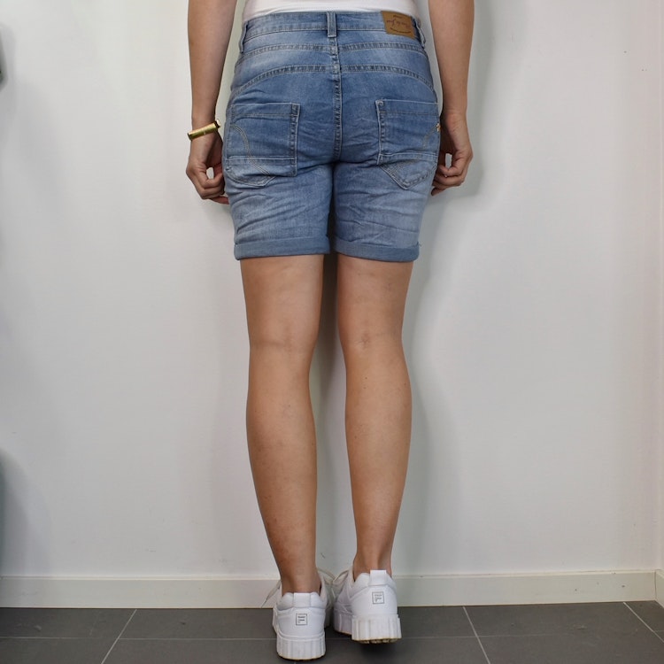 Jeansshorts med dekorativa knappar LJUS DENIM - Place du Jour