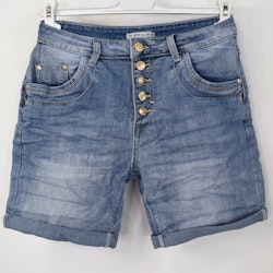 Jeansshorts med dekorativa knappar LJUS DENIM - Place du Jour