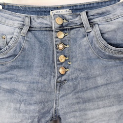Jeansshorts med dekorativa knappar LJUS DENIM - Place du Jour