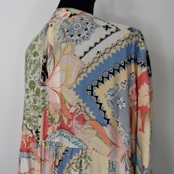 Klänning Plus Size Mönstrad IVORY